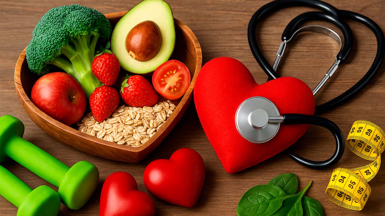 Corazón y alimentos saludables
