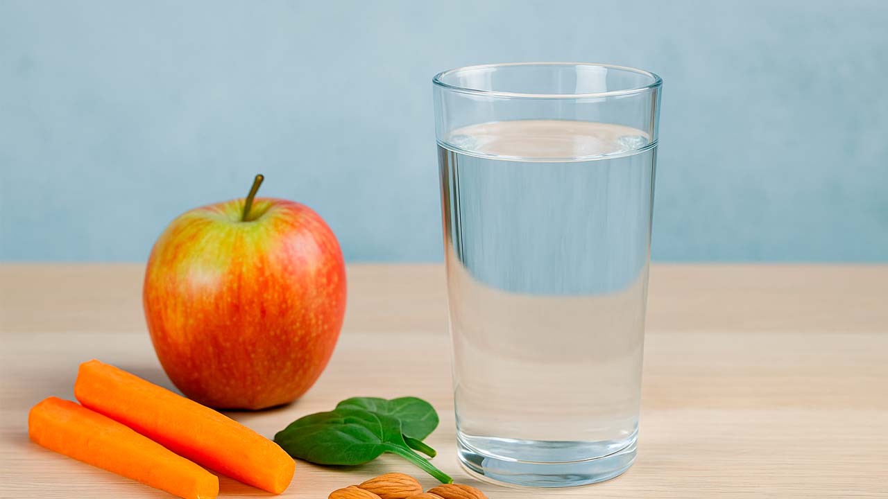 Vaso de agua fría